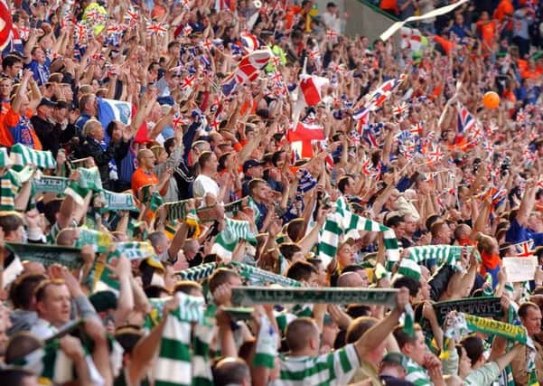 The colour and intensity of the Old Firm rivalry over the years has made for a compelling spectacle. Picture: Robert Perry