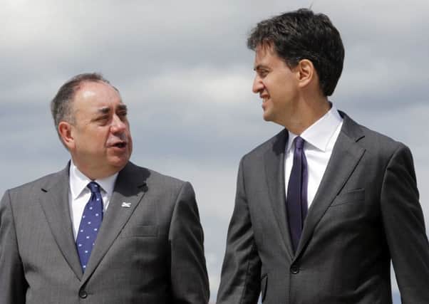 Were the SNP to act as kingmaker to Ed Miliband after the election, some are even suggesting Alex Salmond could be his deputy. Picture: PA