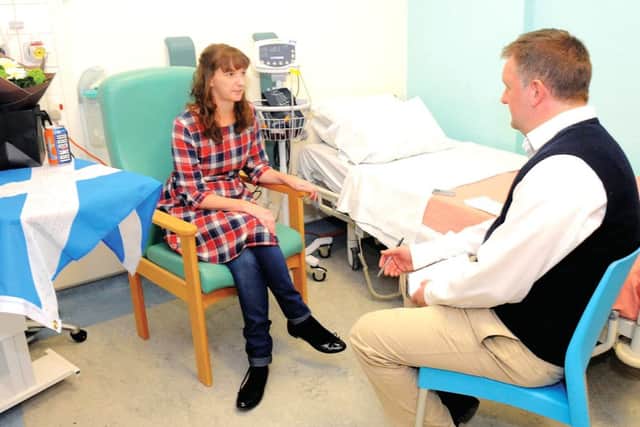 Pauline Cafferkey talks to Scotland on Sundays Kevan Christie at the Royal Free after her recovery.  Picture: Lisa Ferguson