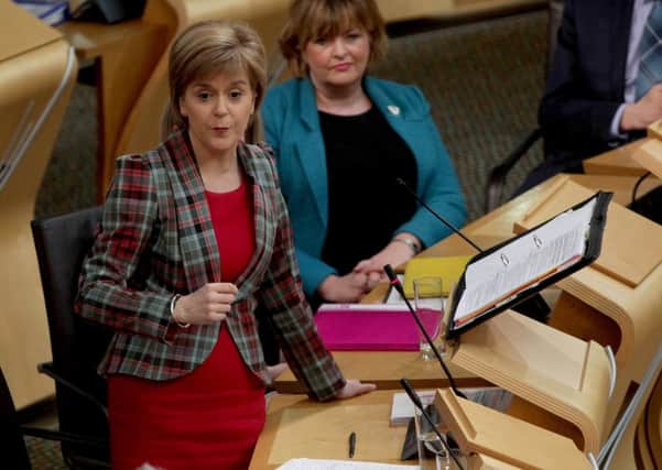 First Minister Nicola Sturgeon: SNP can be 'progressive' force in UK. Picture: Hemedia