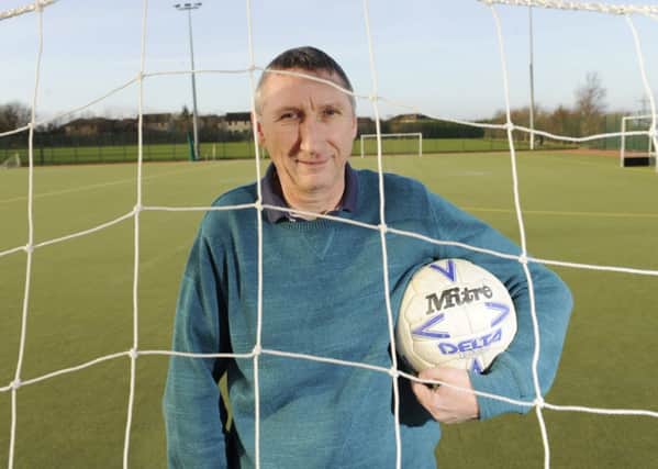 Hibernian legend Ally Brazil with the match ball from the game against Celtic where he scored a hat-trick. Picture: Greg Macvean