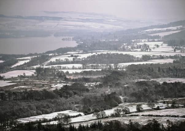 A general view of Loch Lomond from Shantron Farm on January 21. Snow will return to much of Scotland by Wednesday. Picture: Getty