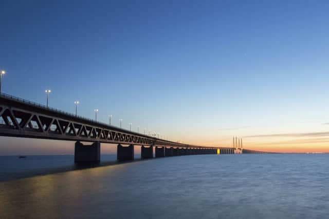 The Oresund bridge, 
Sweden. Picture: TSPL