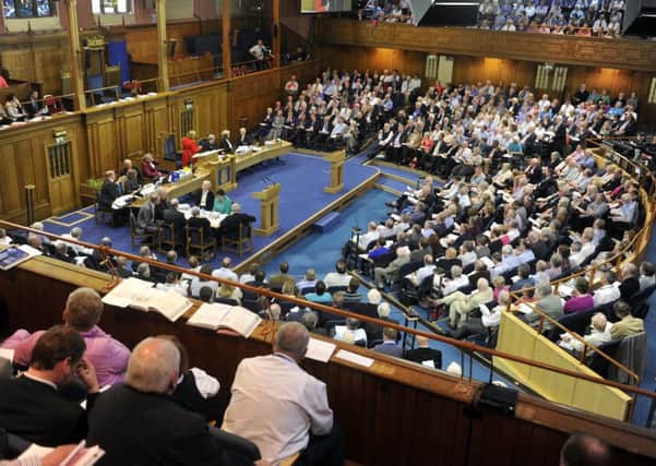 The Church of Scotland's General Assembly. A minister has defected from the Kirk, accusing it of 'unchurching itself'. Picture: TSPL
