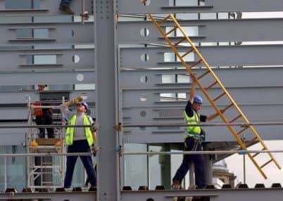 Latest survey suggests growth in the construction sector north and south of the Border Picture: Robert Perry