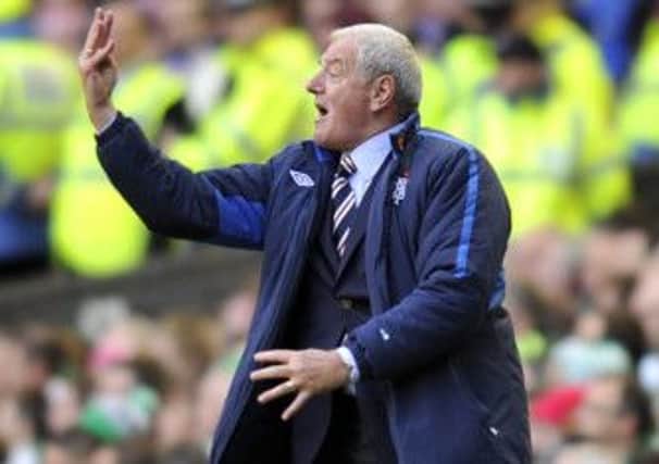 Walter Smith knows the excitement, and the pressure, of being involved in an Old Firm clash. Picture: Jane Barlow