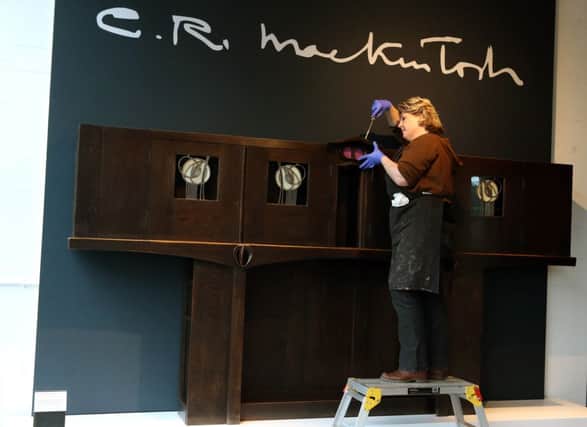 The items were previously on show in the Mackintosh Room. Picture: PA