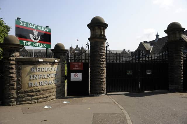 Redford Barracks is among the Scottish sites Michael Fallon has been told to provide clarity on. Picture: Greg Macvean