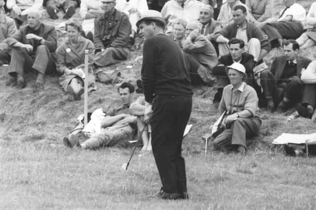 Australian golfer Kel Nagle on the 12th green during the Open Golf Championship at Troon, Scotland, 13th July 1962. Picture: Getty
