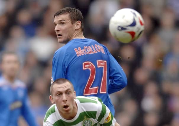 Lee McCulloch vies with Scott Brown at Ibrox in 2008. Picture: Jane Barlow