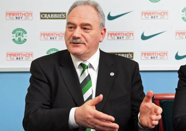 Petrie told The Scotsman last night the Hibs board has been encouraged by the response to the boards plan to widen fan ownership. Picture: TSPL