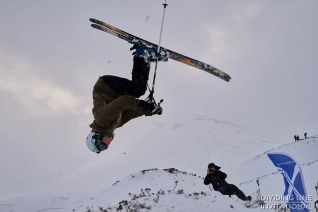 Conall Strickland with a clean backflip. Picture: Hamish Frost
