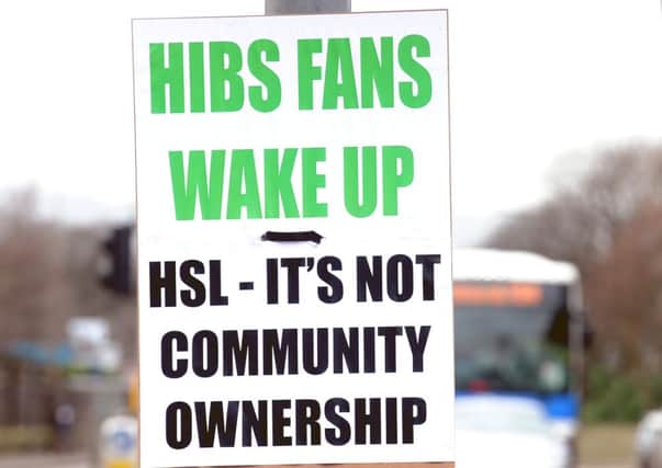 Hibs fans want more discussion over the upcoming share issue. Picture: Lisa Ferguson