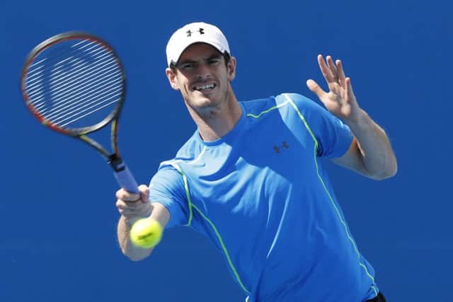 Andy Murray: Faces Mahut. Picture: AP