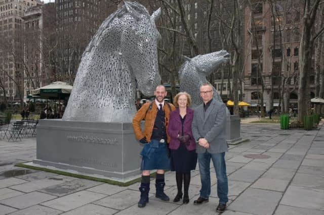Andy Scott and team (and Kelpies) take Manhattan in last years Tartan Week