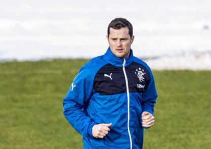 Rangers' Jon Daly is put through his paces at training. Picture: SNS