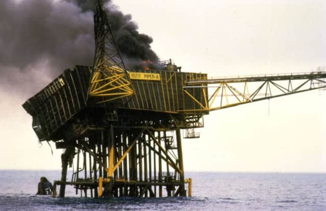 The 1988 Piper Alpha disaster showed the dangers of the North Sea oil and gas industry. Picture: PA