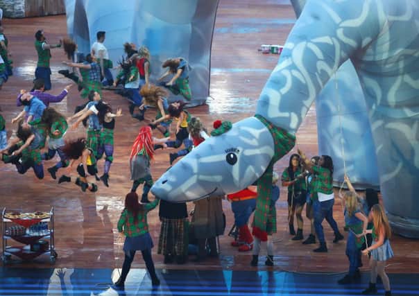 The Loch Ness monster takes pride of place at the opening ceremony for the Glasgow 2014 Commonwealth Games at Celtic Park last July. Picture: Getty