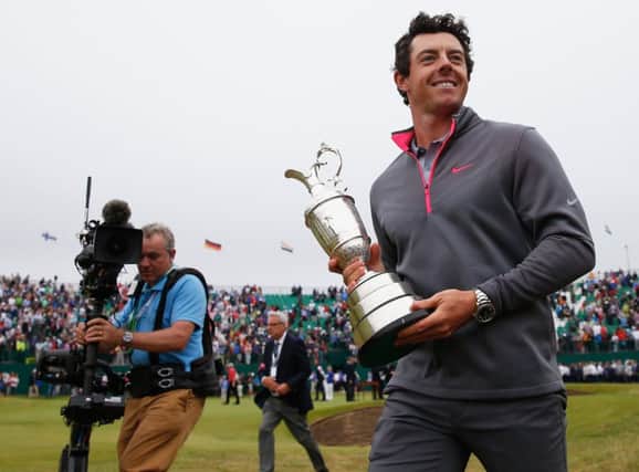 Rory McIlroy, pictured after victory in last years Open, said it was a shame that the BBC was losing the event. Picture: Tom Pennington/Getty