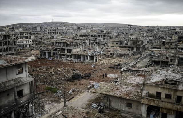 The devastated city of Kobane is now at the centre of a criminal investigation. Picture: Getty