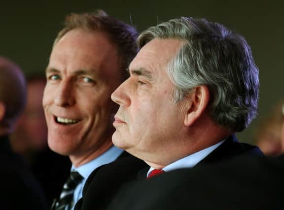 Scottish Labour leader Jim Murphy and former Prime Minister Gordon Brown. Picture: PA