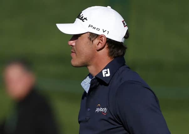 Brooks Koepka, 24, pumps his fist after winning the Phoenix Open. Picture: AP