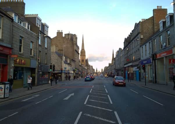 Union Street in Aberdeen.  Aberdeen has been branded "the most dismal town" in Scotland. Picture: SWNS