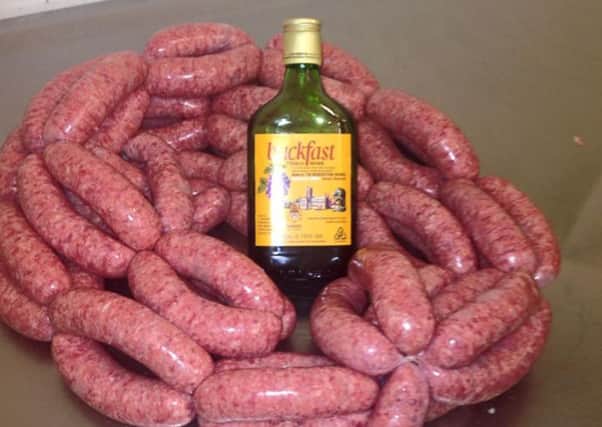 More than 30 kilos of Buckfast sausages made in a Perthshire butchers have been sold since Friday. Picture: Facebook