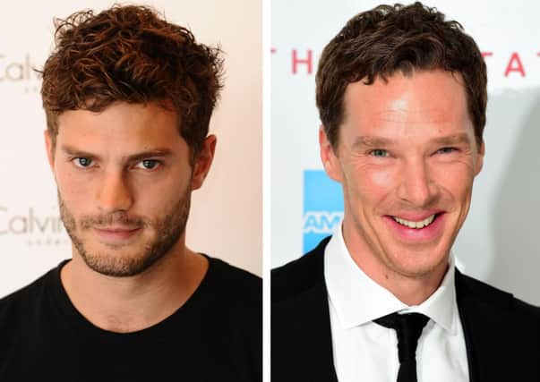 Jamie Dornan (left) and Benedict Cumberbatch (right) who have topped Glamour magazine's  list of the world's sexiest men. Picture: PA