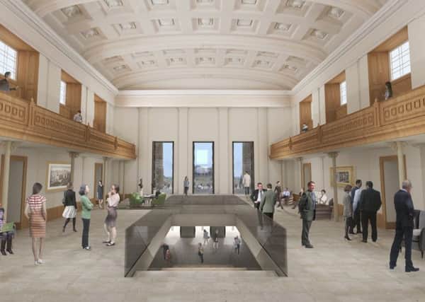 An artist's impression of how the remodelled debating chamber will look when the old Royal High is converted into a hotel. Picture: contributed