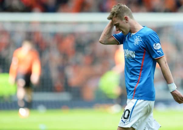 Dean Shiels has struggled for a regular starting place in Rangers' line-up this season. Picture: SNS