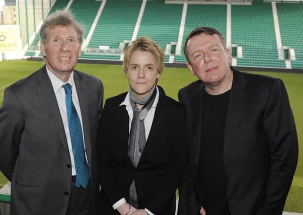 Kenny MacAskill, left, chair of HSL, with fellow board members,  Leeann Dempster and Charlie Reid. Picture: Greg Macvean