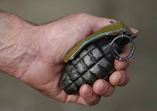 Two pensioners caused a lockdown at a shopping mall after bringing a hand grenade to a police station. Picture: Justin Spittle
