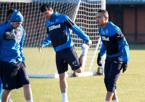 Rangers loan stars are put through their paces. Picture: SNS