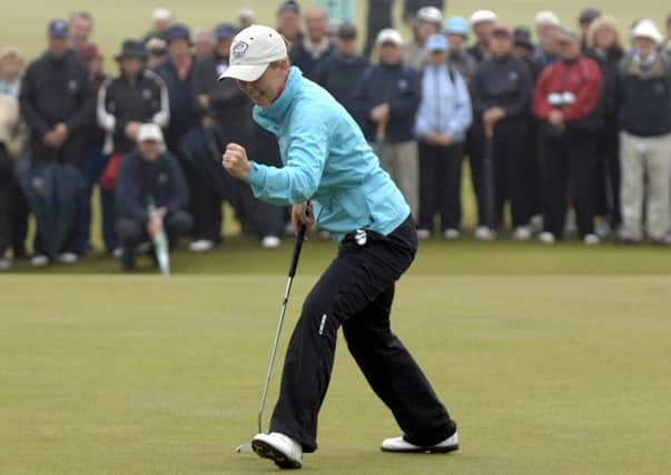 The Scottish star shares the lead at the halfway stage in the Oates Victorian Open. Picture: TSPL