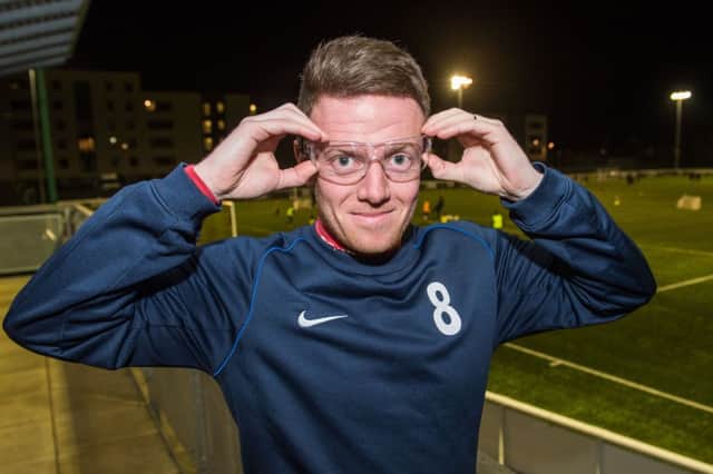 Spartans midfielder Iain Thomson will have to wear eye protection against his old club. Picture: Ian Georgeson