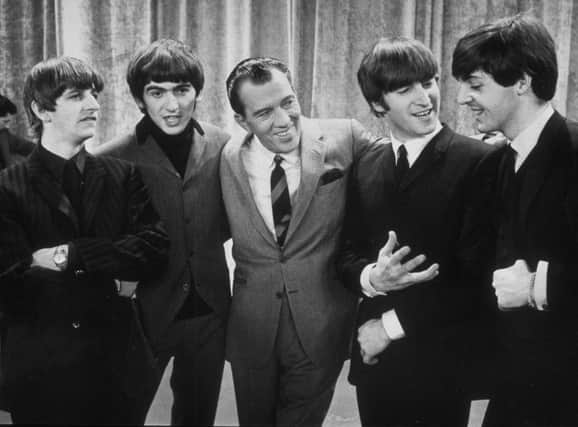 US TV host Ed Sullivan introduced the Beatles to American audiences on this day in 1964. Picture: Getty