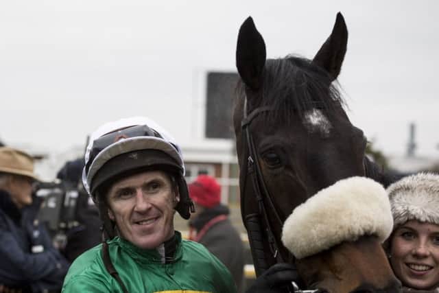 Tony McCoy with Mr Mole, his most recent winner at Newbury. Picture: PA