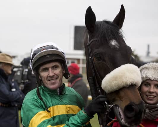 Tony McCoy with Mr Mole, his most recent winner at Newbury. Picture: PA