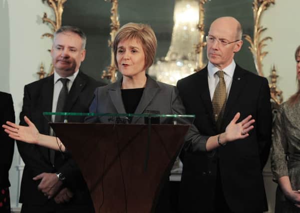 Sturgeon hopes to be kingmaker to a Miliband government. Picture: Neil Hanna