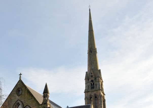 The 218-foot church spire can be seen from across Glasgow. Picture: Ian Rutherford