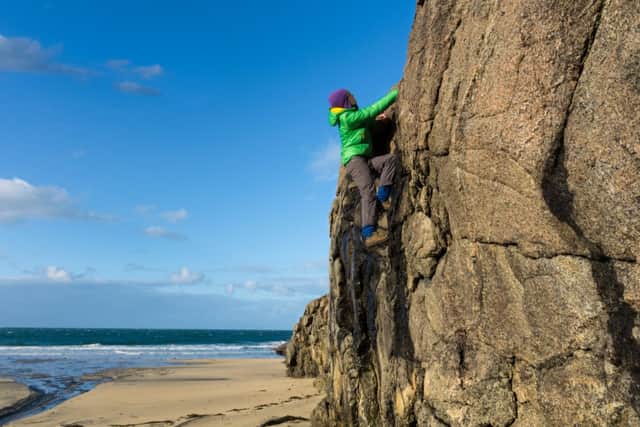 Three Wise Monkeys Climbing founder Naomi Hatto in action. Picture: Contributed
