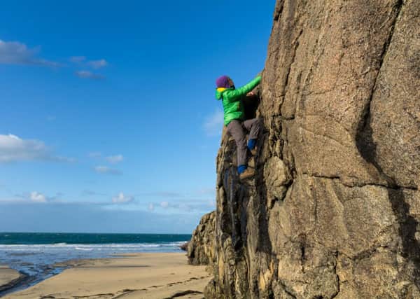 Three Wise Monkeys Climbing founder Naomi Hatto in action. Picture: Contributed