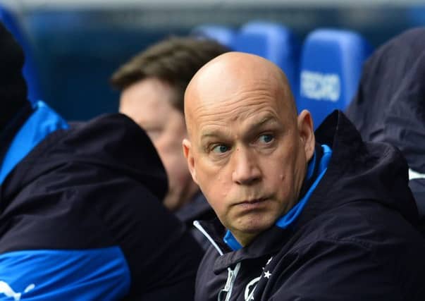 Rangers manager Kenny McDowall apologised to fans after the Raith defeat. Picture: Getty