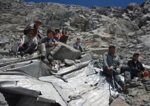Mountaineers found the wreckage and human remains some 215 miles south of Santiago. Picture: AP