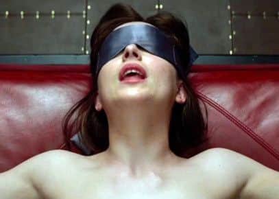 Dakota Johnson as Anastasia Steele in Fifty Shades Of Grey. Picture: PA