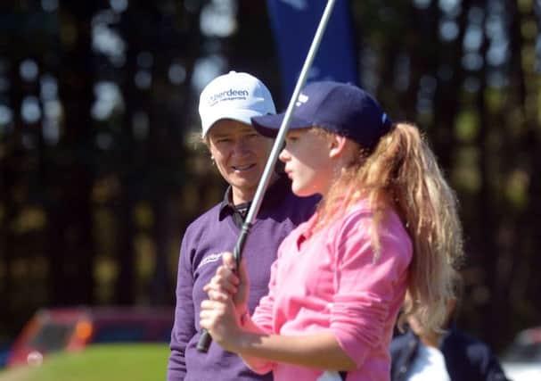 Catriona Matthew has coached promising youngsters at tournaments in the past, including the Ladies Scottish Open. Picture: Phil Wilkinson