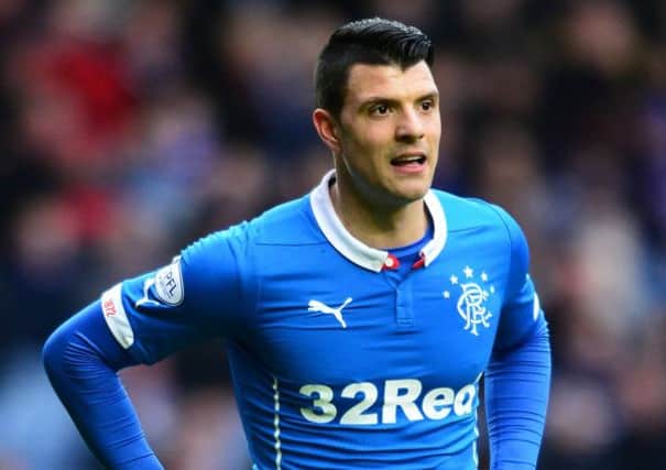 Vuckic looks on in disbelief as Rangers lose 2-1 to Raith Rovers in the Scottish Cup. Picture: Getty