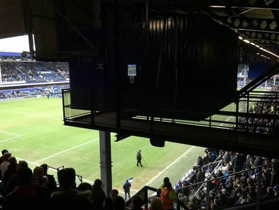 Sam White's picture of the view from his Loftus Road seat went viral. Picture: SWNS