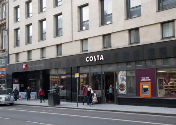 A mother who suffered 30 per cent burns to her body at a branch of Costa Coffee in Edinburgh has died. Picture: Jane Barlow